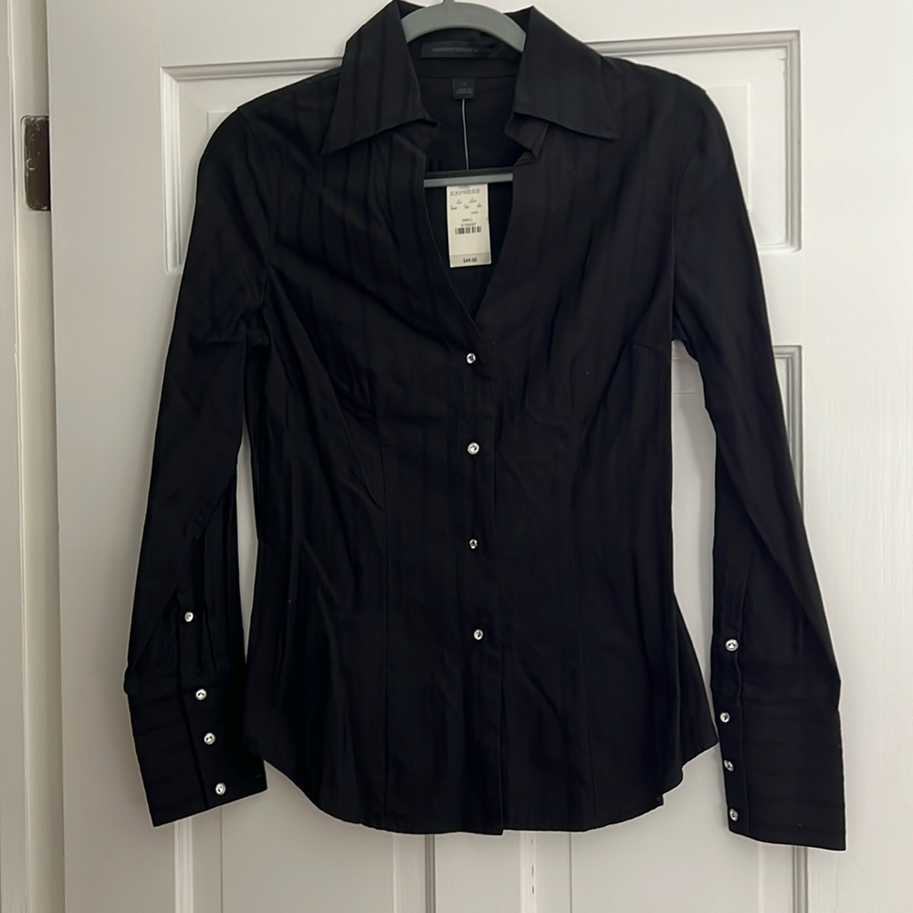 Express black dress shirt
